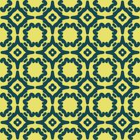 green olive yellow mandala art seamless pattern floral creative design background vector illustration