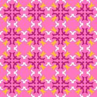 pink violet yellow mandala art seamless pattern floral creative design background vector illustration