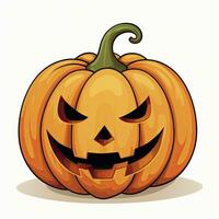 AI generated Halloween object on white background. AI Generated photo