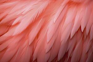 AI generated Flamingo Feather background. AI Generated photo