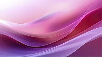 AI generated Abstract 3D image of digital waves in shades of pink and purple. AI Generated photo