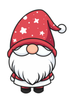 mignonne gnome Père Noël claus dans Noël costume png