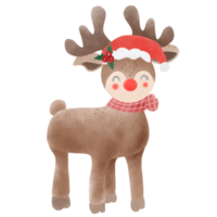 Watercolor reindeer illustration png