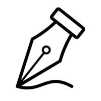 fountain pen illustration vector