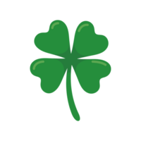 green four leaf clover Symbol of good luck at St.Patrick's festival png