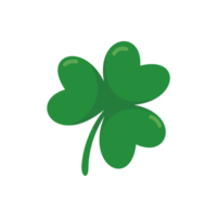 green four leaf clover Symbol of good luck at St.Patrick's festival png