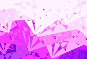 Dark Purple vector backdrop with triangles, lines.