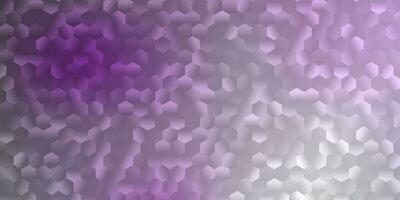 Light purple vector texture with colorful hexagons.