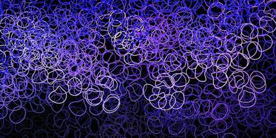 Dark purple vector pattern with abstract shapes.