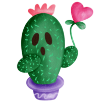kaktus vattenfärg ClipArt png