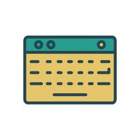 Keyboard icon design template vector