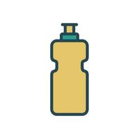 Water bottle icon design template vector