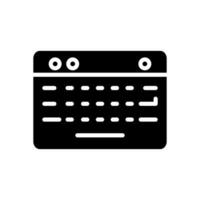 teclado icono diseño modelo vector