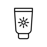 Sunscreen icon design template vector