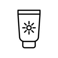 Sunscreen icon design template vector