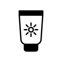 Sunscreen icon design template vector