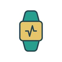 Fitness tracker icon design template vector