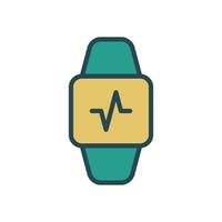 Fitness tracker icon design template vector