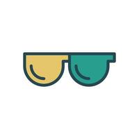 Sunglasses icon design template vector