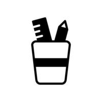 Pen Holder icon design template vector