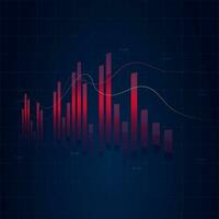 gráfico de valores mercado o forex comercio grafico en gráfico concepto necesitar para financiero inversión o económico arriba tendencias de ciencias económicas vector