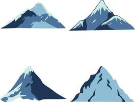 International Mountain Day With Modern Abstract Design. Vector Illustration Set.