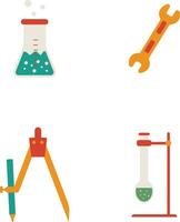 Collection of STEM Day Illustration. Isolated On White Background. Isolated Vector. vector