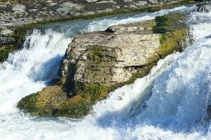 cascada, torres del paine nacional parque, chileno Patagonia, Chile foto