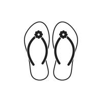 flip flop icon vector