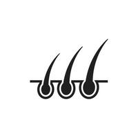 hair icon vector