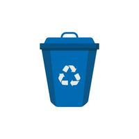 recycling bin icon vector