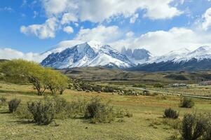 cuernos del dolor, torres del paine nacional parque, chileno Patagonia, Chile foto