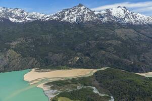 Laguna san rafael nacional parque, aéreo vista, aysén región, Patagonia, Chile foto