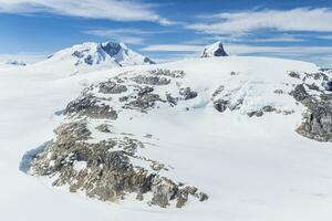 Northern Patagonian Ice Field, Aerial view, Laguna San Rafael National Park, Aysen Region, Patagonia, Chile photo