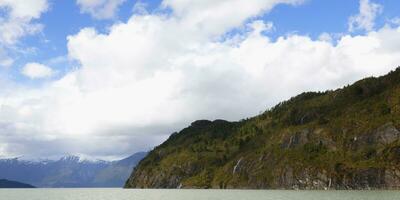 caleta tortel paisaje, aysén región, Patagonia, Chile foto