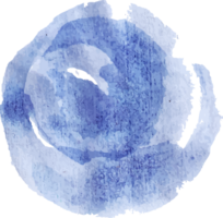 ronde blauw waterverf verf element png