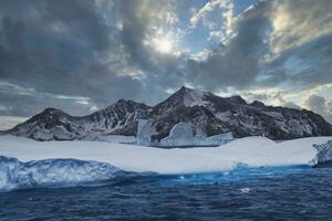 cobre bahía, flotante icebergs, sur Georgia, sur Georgia y el emparedado islas, Antártida foto