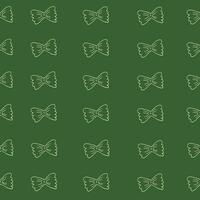 Pasta seamless hand drawn pattern on green background vector