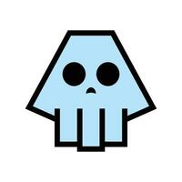 Illustration vector graphic Simple Skull