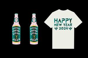 happy new year sweet t shirt design vector