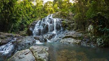 Namtok Salatdai waterfall small size waterfall ,Nakhon Nayok,Thailand photo