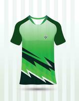 Fabric textile design for Sport t-shirt, Soccer jersey mockup for football club. uniform front view. vector