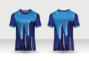 Fabric textile design for Sport t-shirt, Soccer jersey mockup for football club. uniform front view. vector