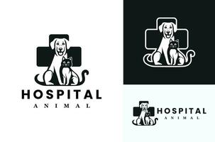 Animal Medical Health Hospital Pet Care Veterinary Clinic Dogs and Cats vector