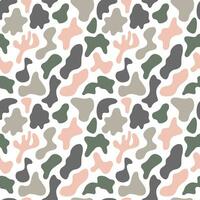 Camouflage seamless pattern design for print vector