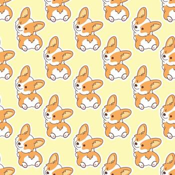 cat pattern design for print vector