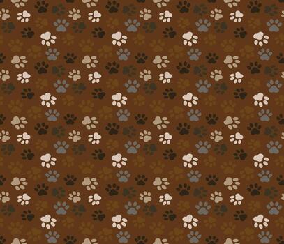 Paw pattern design vector