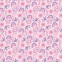 Seamless pattern design for fabric print vector