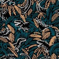 Dinosaur seamless pattern design for print vector