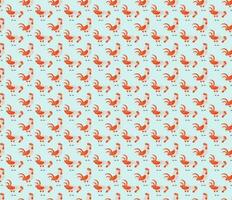 Hen pattern design vector